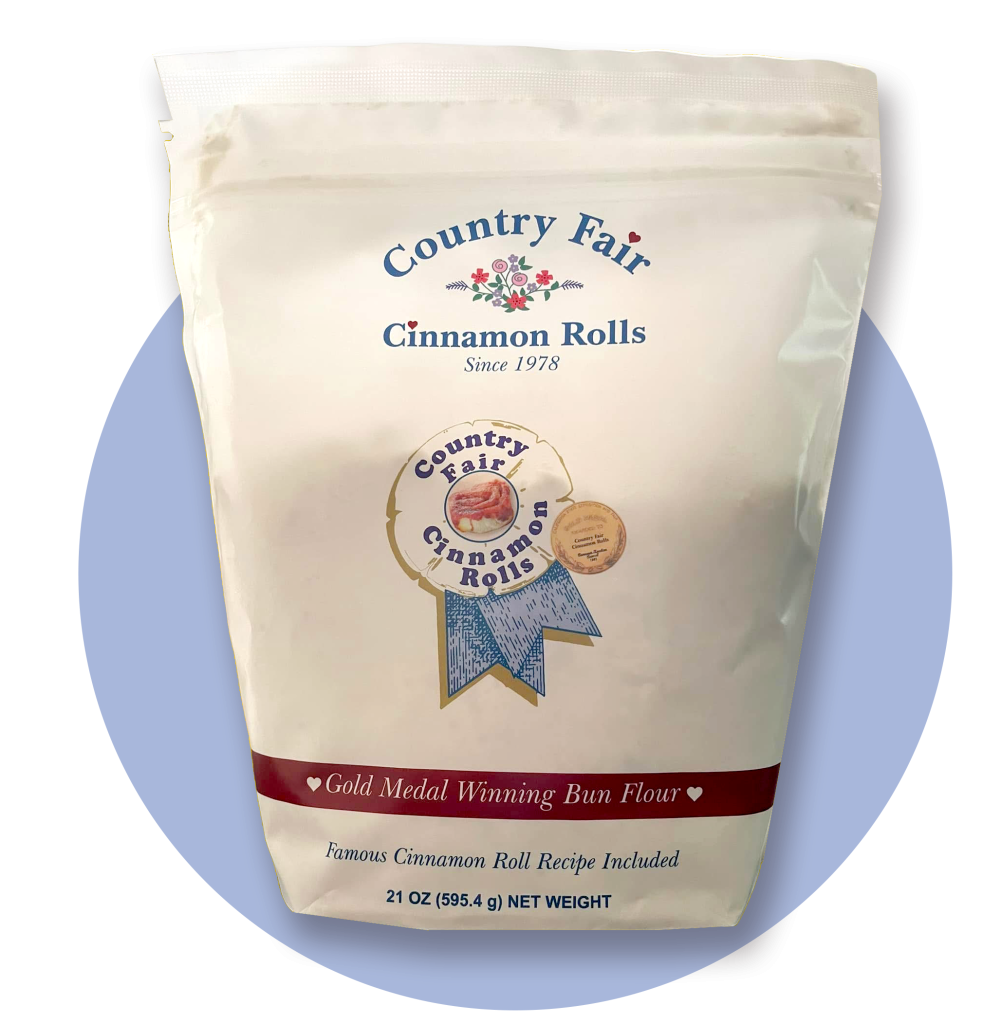 Bag of cinnamon roll flour